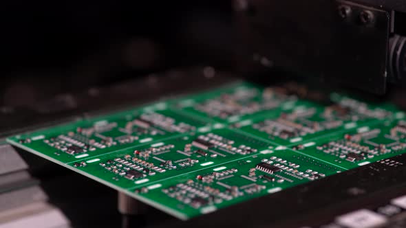 Smt  Machine Places Elements On Circuit Boards