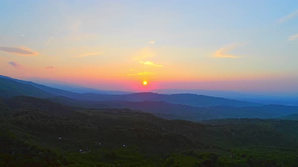 Mountain and Sunset (4K)