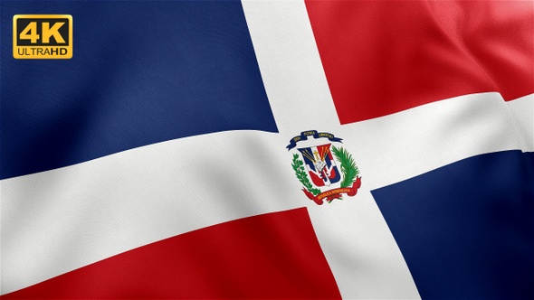 Dominican Republic Flag - 4K