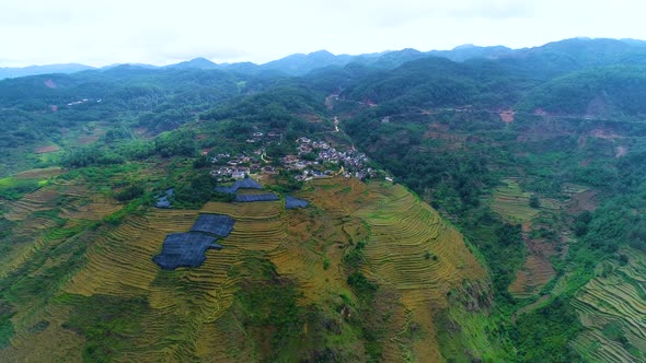 Aerial Mountain And Rural Video