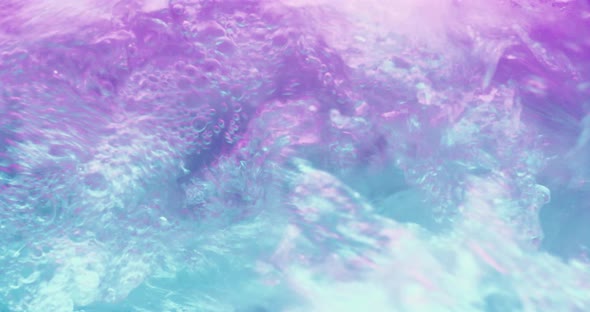 Water Bubbles Aqua Splash Iridescent Purple Blue alt