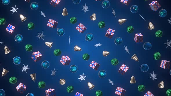 Christmas Decoration 3 D Background 04