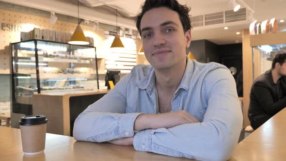 Portrait of Young Man Shaking Head To Agree, Yes