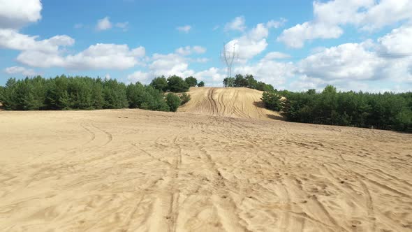 View of Pustynia Siedlecka desert, Poland