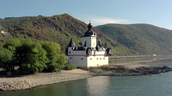 Unique Abandoned Toll Castle in the Rhine Valley in Germany
