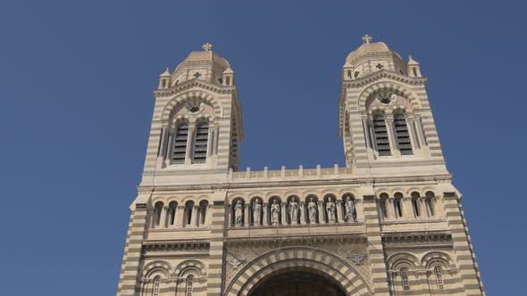 The Marseille Cathedral towers