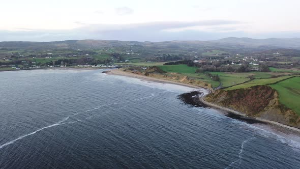 Aerial View of the Village Inver in County Donegal  Ireland