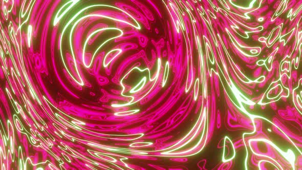Red And Green Bubble Background Vj Loop 4K