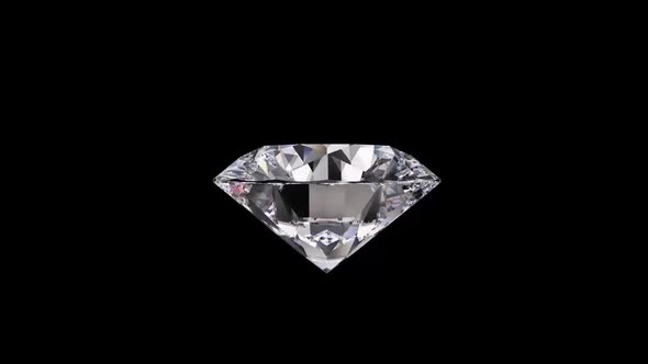 Animation Of A Diamond, Gradually Goes Downhill