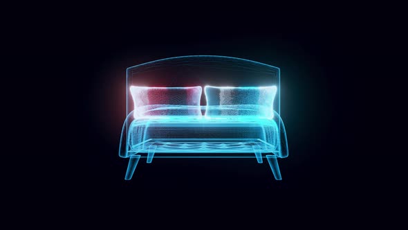 Bed Hologram 4k