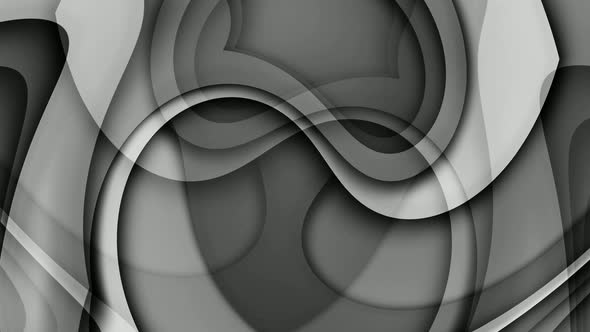 Black White Color Abstract 3d Background Animation