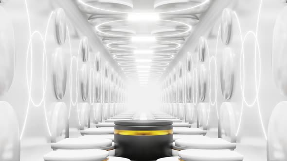 Tunnel Podium In Clean Scene Geometric 01 HD alt