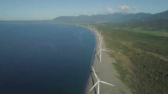 Solar Farm with Windmills