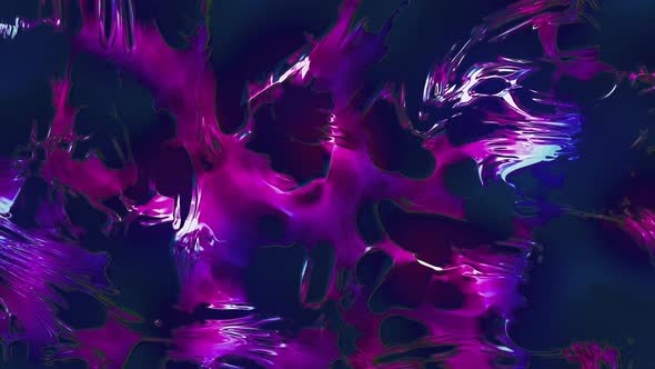 Background of Flowing Colorful Liquid