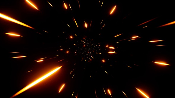 Glowing Fast Speed Fire Particles