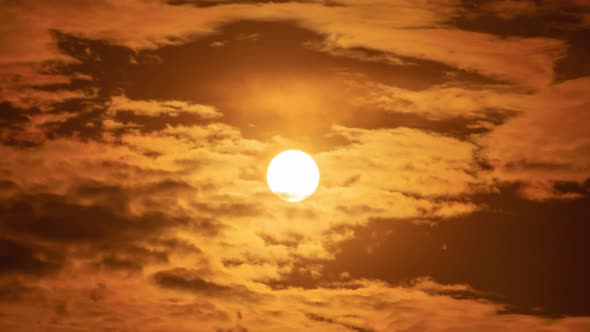 Time lapse of majestic sunrise landscape beautiful cloud and sky nature landscape scence.