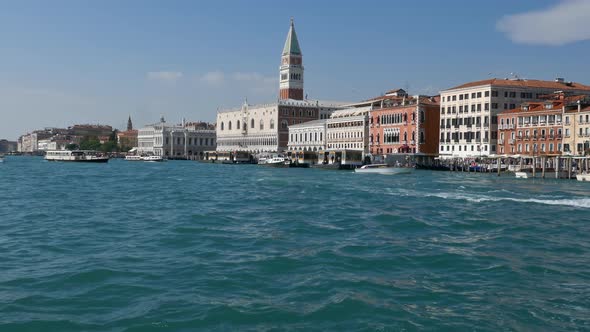 Sailing in Front of Doge's Palace, Venice