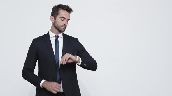 Businessman Looking At Watch