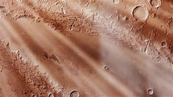 Weird Crater on Mars from Space.