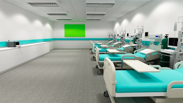 3d rendering room modern clinic.Hospital,health care concept.