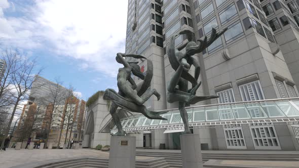 The Ballet Olympia sculpture