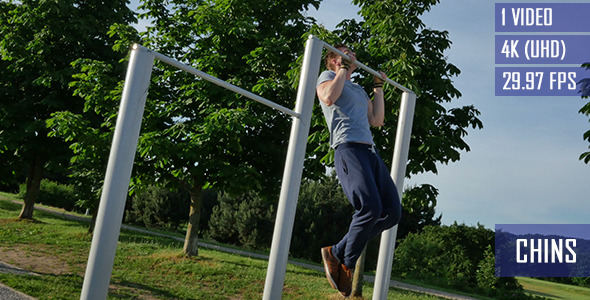 Pull Up Exercise In The City Park