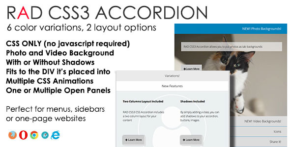 Rad CSS3 Accordion