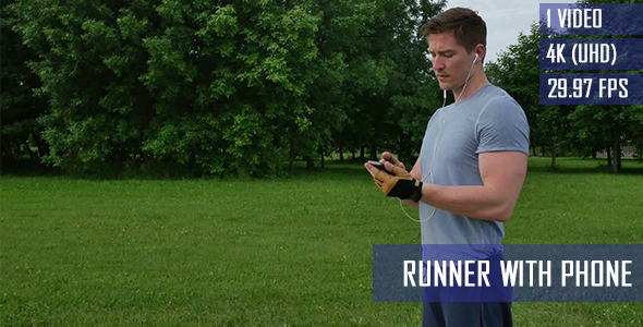 Runner Using Smart Phone