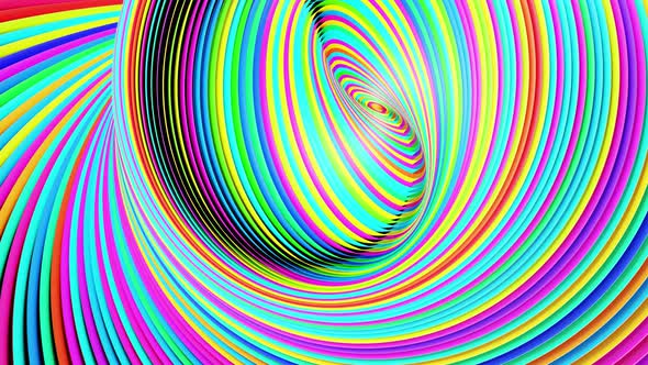 Rings Form Complex Twisted Spiral and Light Effects