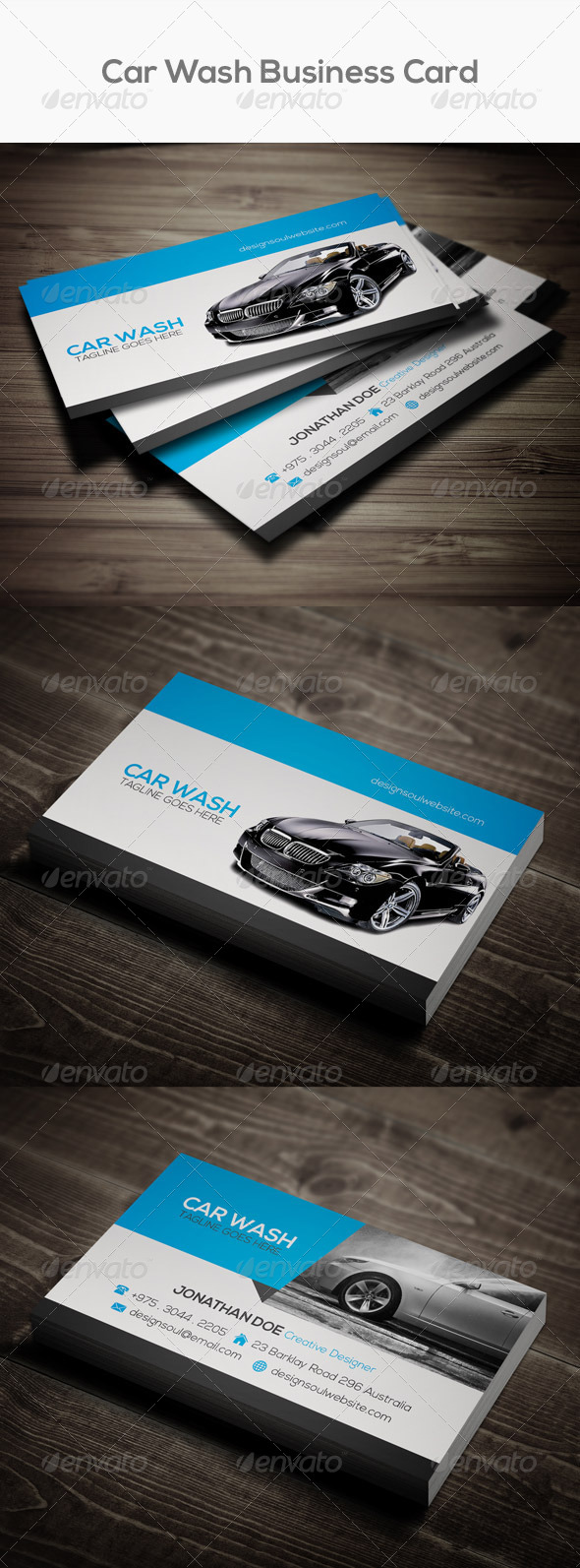 Car Wash Business Card Graphics Designs Templates