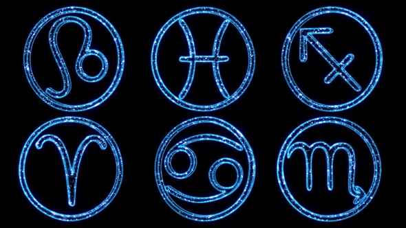 Rotating Shiny Zodiac Symbols alt