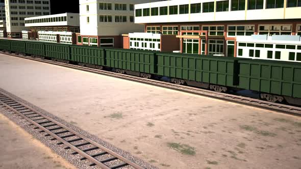 Train animation, Logistics.