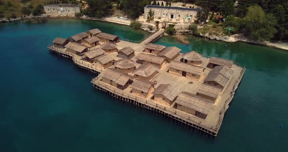Ohrid Water Museum Aerial