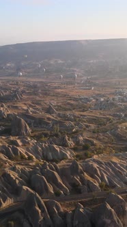 Cappadocia Turkey  Vertical Video of Balloon Launch