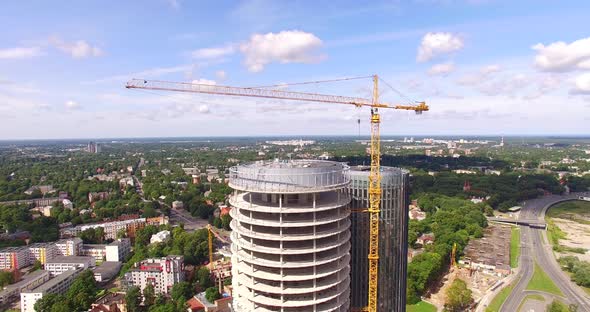 4K - Skyscraper under construction