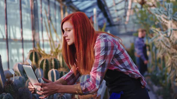 Great Looking Gardener Lady with Redhead Take Some