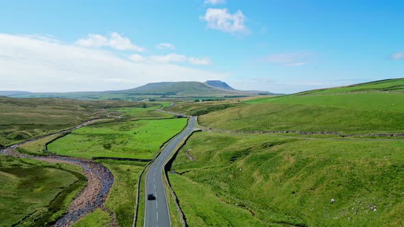 Beautiful Landscape of Yorkshire Dales National Park  Travel Photography