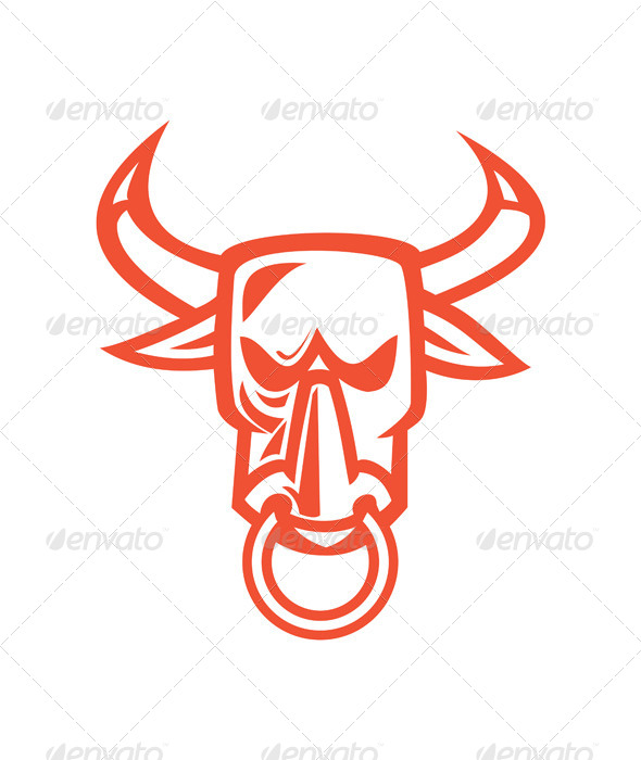 Bull Head Nose Ring