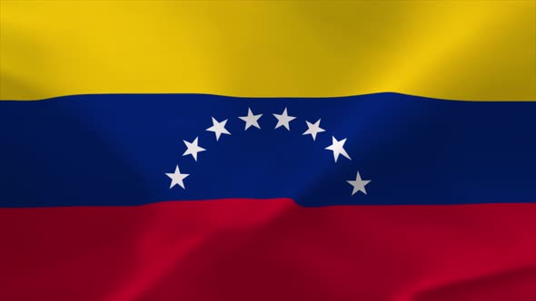 Venezuela Waving Flag Animation 4K Moving Wallpaper Background