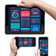App UI Phone & Tablet Mock-up / Hands Holding - GraphicRiver Item for Sale
