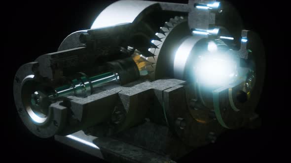 Metal Closeup Gear Box alt