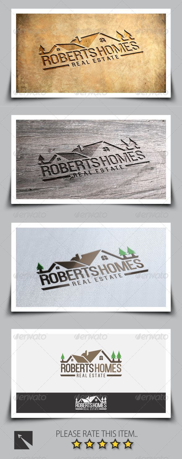 Roberts Homes Real Estate Logo Template