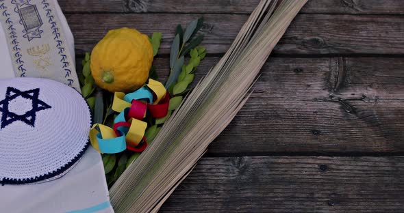 Decorations Jewish Holiday Traditional Symbols Celebration of Sukkot