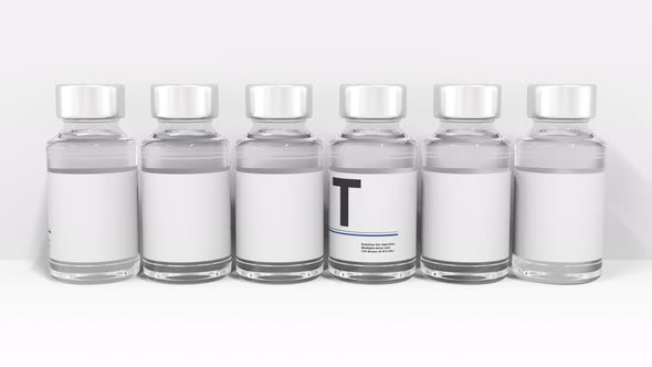 Medical Glass Bottles Compose TESTED Text