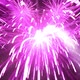 Flying In The Sky Through The Fireworks Glowing Celebration Show. 3d Rendering - VideoHive Item for Sale