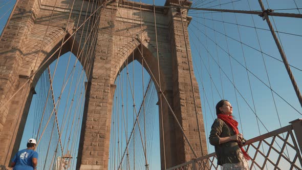 Attractive girl on the Bridge