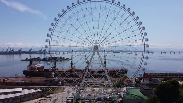 Rio de Janeiro Brazil. Major ferris wheel of Latin America.