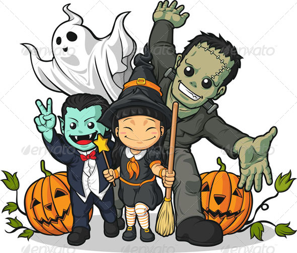 Happy Halloween Characters