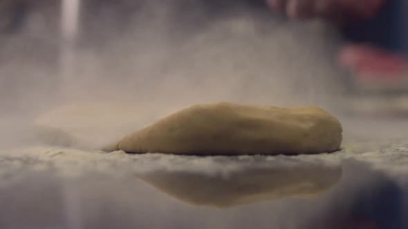 Flour pouring scene
