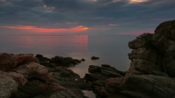 Sea sunrise timelapse